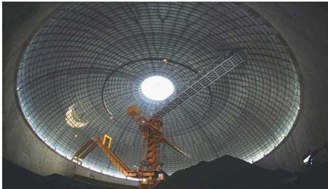寧夏發電廠干煤棚網架