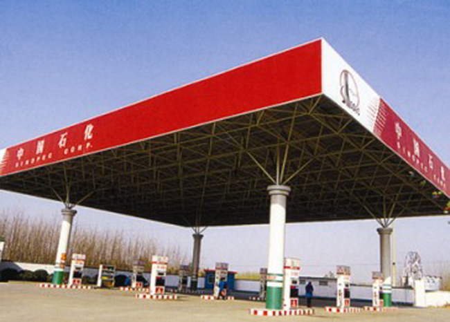 莊河加油站網架